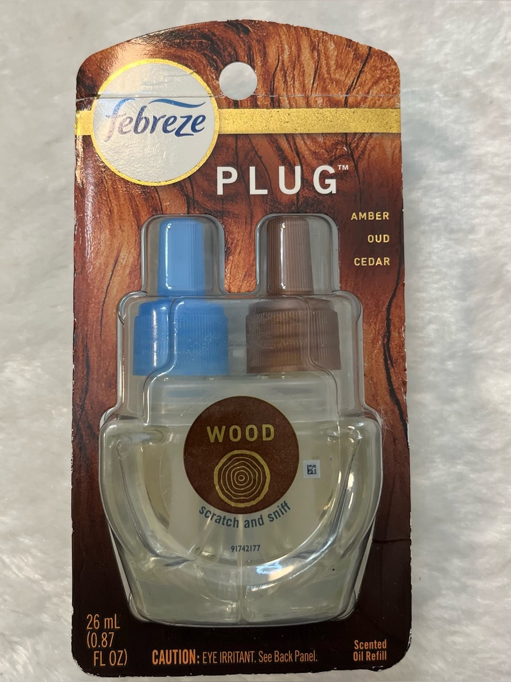 Febreze Plug In WOOD Oil Scent Air Freshener New